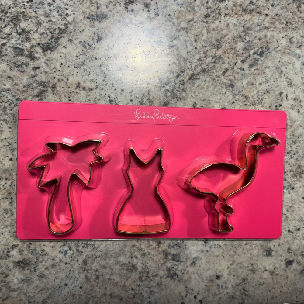 Lilly Pulitzer three-pack NIB Cookie Cutters